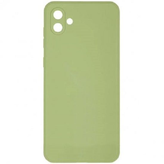Задняя накладка ZIBELINO Soft Matte для Samsung A04 4G (оливковый) с микрофиброй