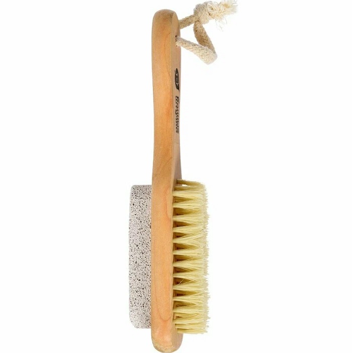 Щетка деревянная, двусторонняя с пемзой "Банные штучки" 40050