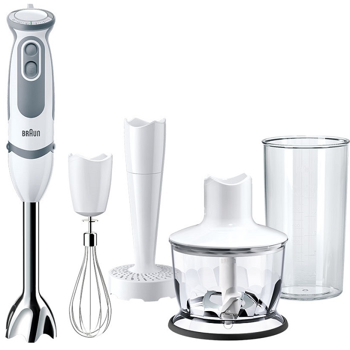 Блендер BRAUN MQ5237 серый/белый