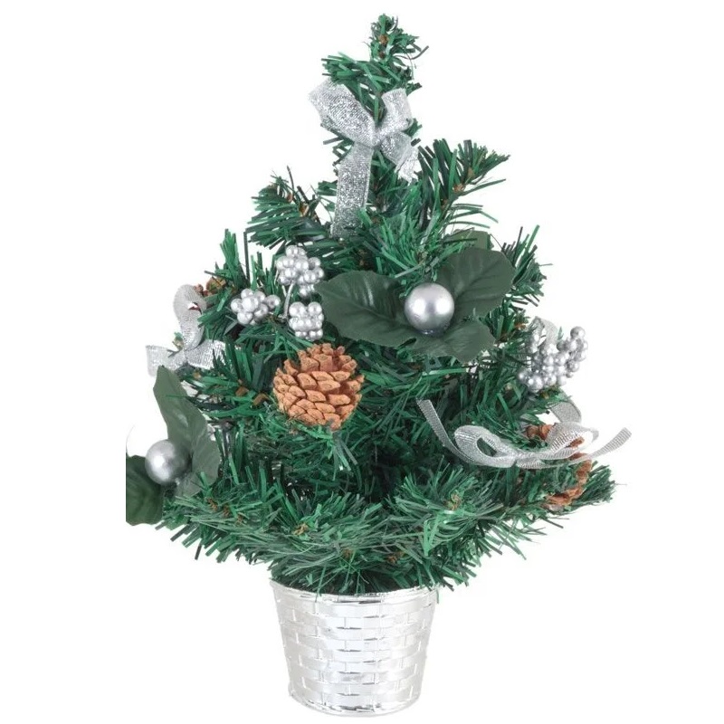 Ёлка искуственная декорированная ВОЛШЕБНАЯ СТРАНА SYCB17-121 30 см арт.003254