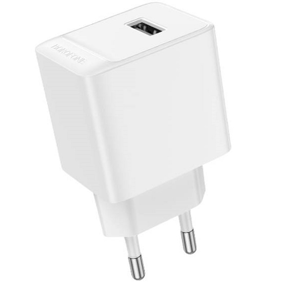 Сетевое ЗУ 1USB 2.1A BOROFONE BAS11A, Erudite, Lightning, белый