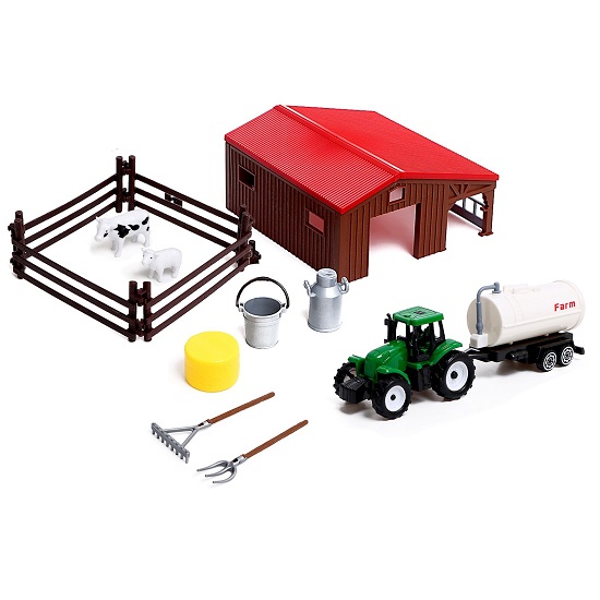 Игровой набор «Ферма», трактор, сарай и животные 9459244