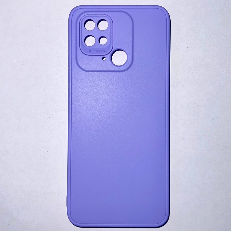 Задняя накладка Мобилис для Xiaomi Redmi 10C 4G лавандовый, матовая с защитой камеры