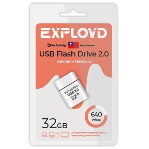 USB 32Gb Exployd 640 белый