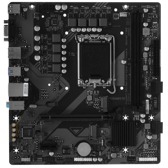 Материнская плата Gigabyte B760M E LGA1700 DDR5 mATX RTL