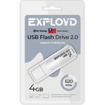 USB  4Gb Exployd 620 белый