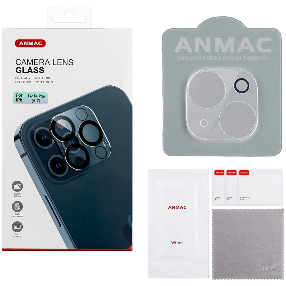 Противоударное стекло для камеры ANMAC для iPhone 14/14 Plus