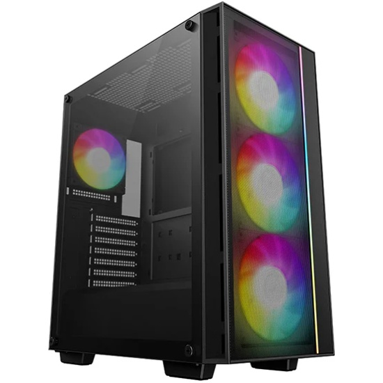 Корпус Deepcool MATREXX 55 MESH V4 без БП, боковое окно (закаленное стекло), 3xARGB LED 140мм вентилятора спереди, 1xARGB LED 120мм венти