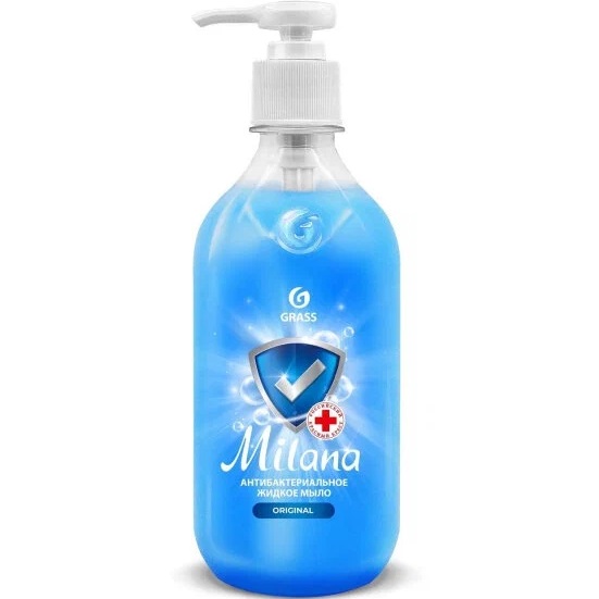 Жидкое мыло атибактериальное GRASS "MILANA Original" (флакон 500 мл) 126705