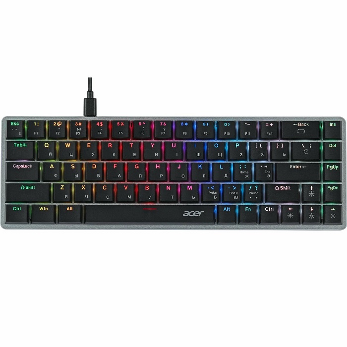 Клавиатура ACER OKW302 серебристый