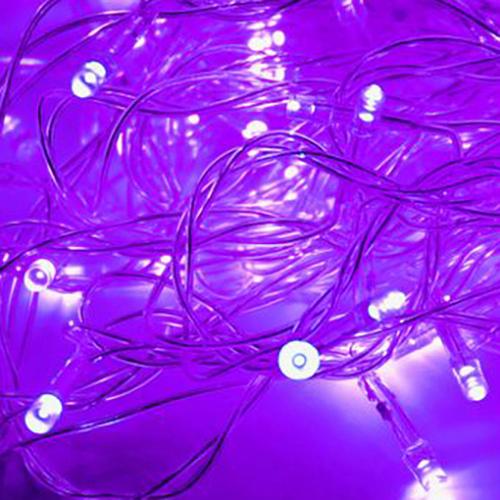 Гирлянда светодиодная КОСМОС 50LED_V, фиолетовый, 6,5м, 8 режимов мигания