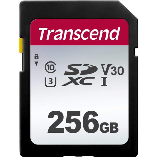 Карта памяти SD 256Gb Transcend 300S Class 10 UHS-I U3 V30