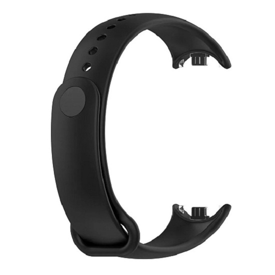 Силиконовый ремешок WB13 на кнопке Xiaomi Mi Band 8 (black)