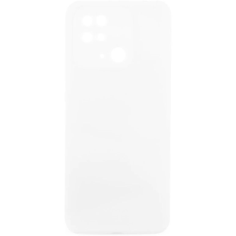Силиконовый чехол SILICONE CASE для Xiaomi Redmi 10C белый