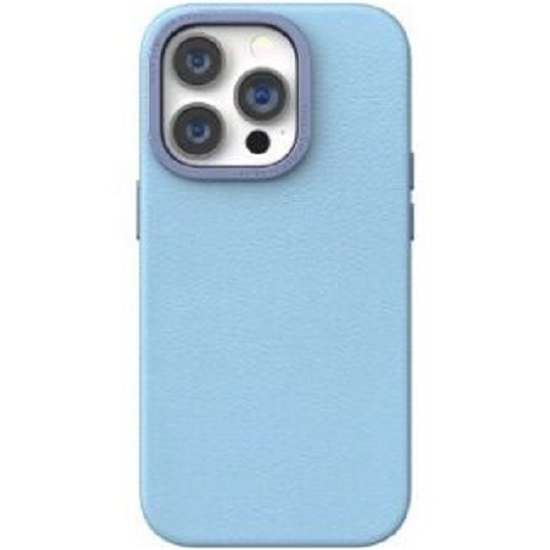 Задняя накладка PULOKA для iPhone 14 Pro Classic 301 экокожа (Sierra Blue)