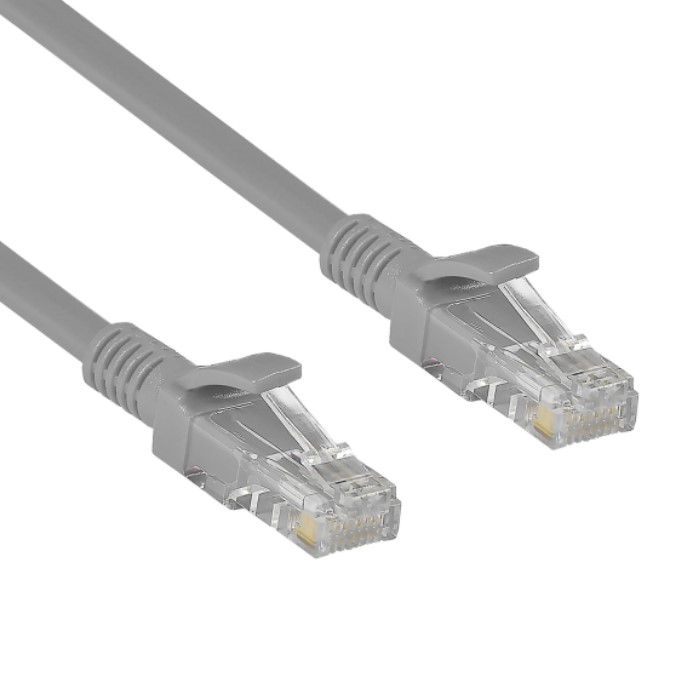 Патч-корд 20.0м EXEGATE UTP-RJ45-RJ45-5e-CU-20M-GY, UTP, cat.5e, медь, серый