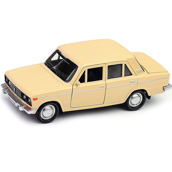 Машина металл ВАЗ-2106 Жигули 12 см, бежевый