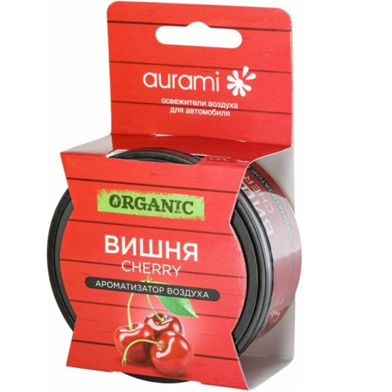Ароматизатор AURAMI ORGANIC вишня, банка, гель