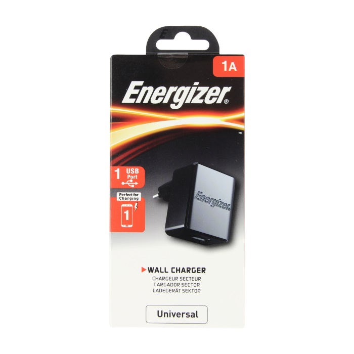 Сетевое ЗУ 1USB 1A ENERGIZER чёрный (ACA1AEUCBK3)