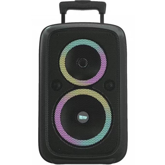 Колонка портативная More Choice BK22 Black с микрофоном на колесиках