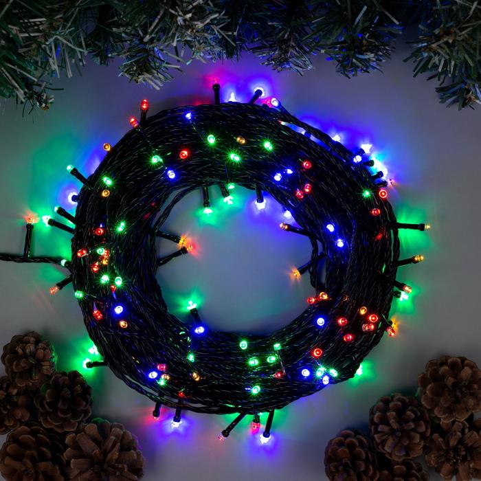 Гирлянда "Нить" 20 м, свечение мульти, 8 режимов, IP20
