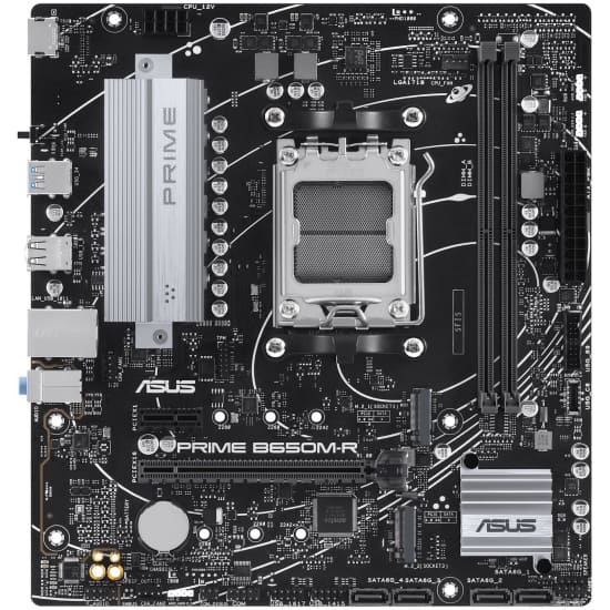 Материнская плата ASUS PRIME B650M-R, Socket AM5, B650, 2*DDR5, HDMI, 4xSATA 6+ RAID, 2xM2,  USB 3.2, USB 2.0, mATX; 90MB1H30-M0EAY0