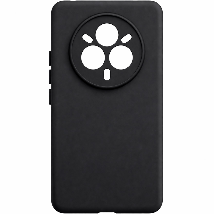 Задняя накладка ZIBELINO Soft Matte для Realme 14 Pro 5G (черный) с микрофиброй