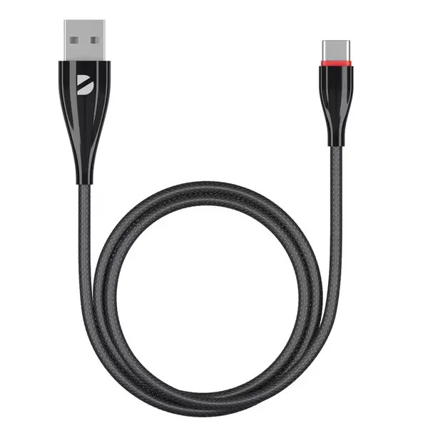 Кабель USB <--> Type-C  1.0м DEPPA Ceramic черный (72288)