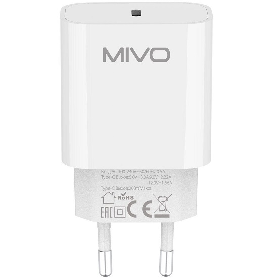 Сетевое ЗУ 1Type-C MIVO MP-325T