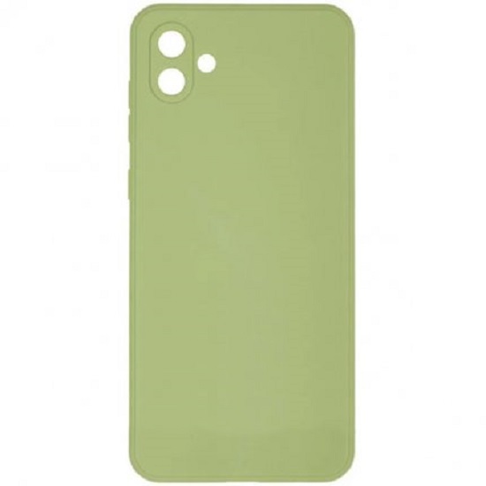 Задняя накладка ZIBELINO Soft Matte для Samsung A04 4G (оливковый) с микрофиброй