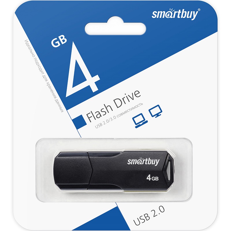 USB  4Gb Smart Buy Clue чёрный