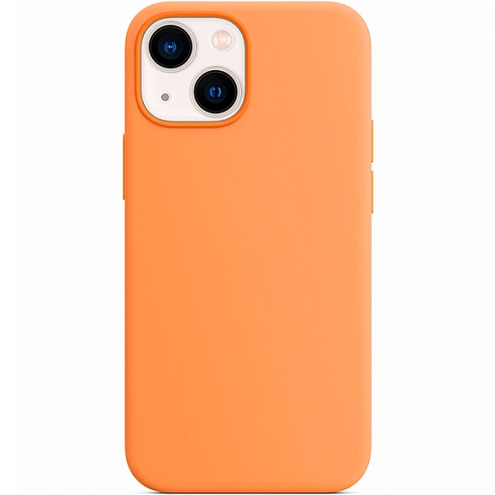 Силиконовый чехол SILICONE CASE с MagsSafe для iPhone 13, оранжевый