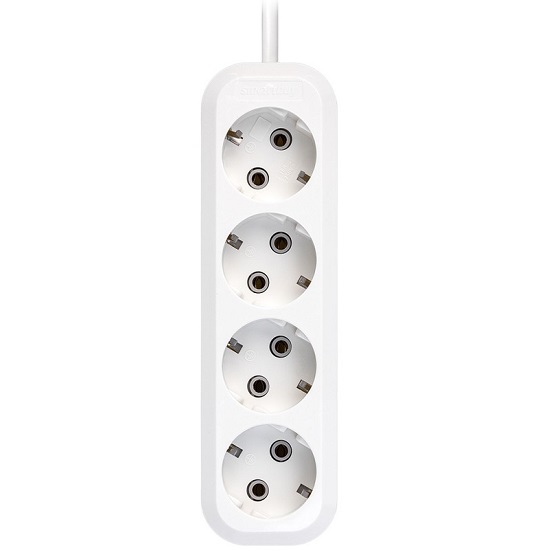 Сетевой удлинитель  7.0м SMARTBUY SBE-16-4-07-Z, 4 розеток, 16А/3,5кВт с/з ПВС 3х1,0
