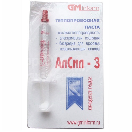Термопаста АлСил-3, 3 гр, шприц (TERMO3)