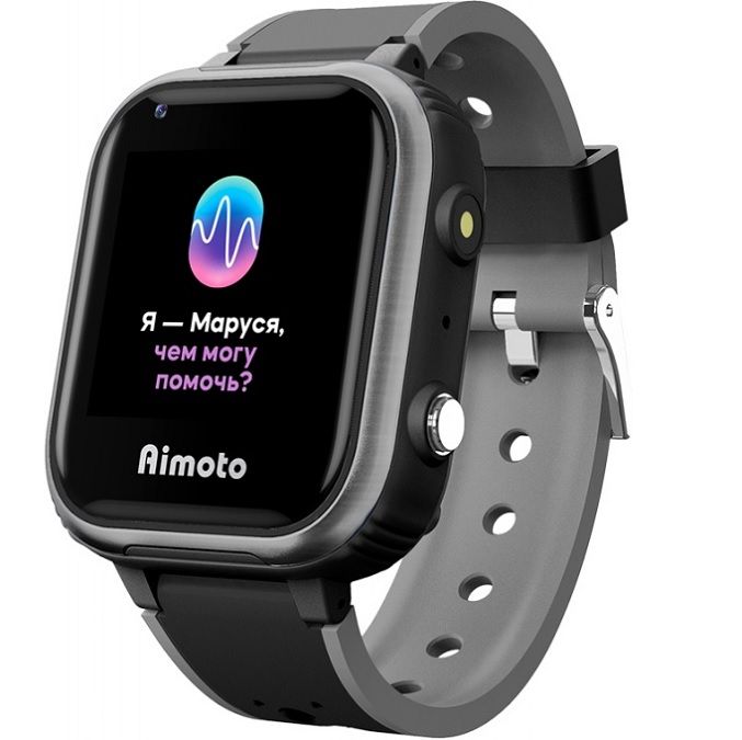 Умные часы AIMOTO IQ 4G черный, с голосовым помощником Маруся