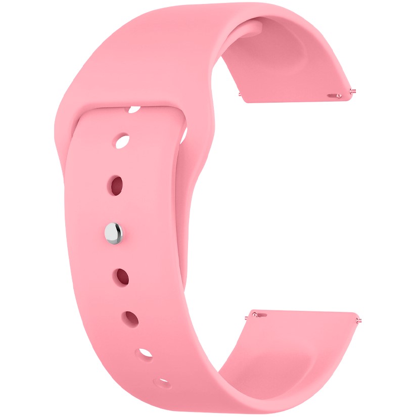 Силиконовый ремешок DEPPA Band Silicone универсальный, 22mm, розовый