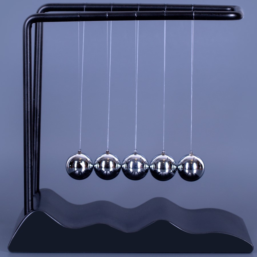 Маятник Ньютона Гармония чёрный, 19см