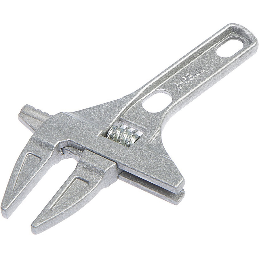 Ключ разводной сантехнический ТУНДРА, укороченная рукоятка, раскрытие губок до 68 мм, 200 мм 4136763