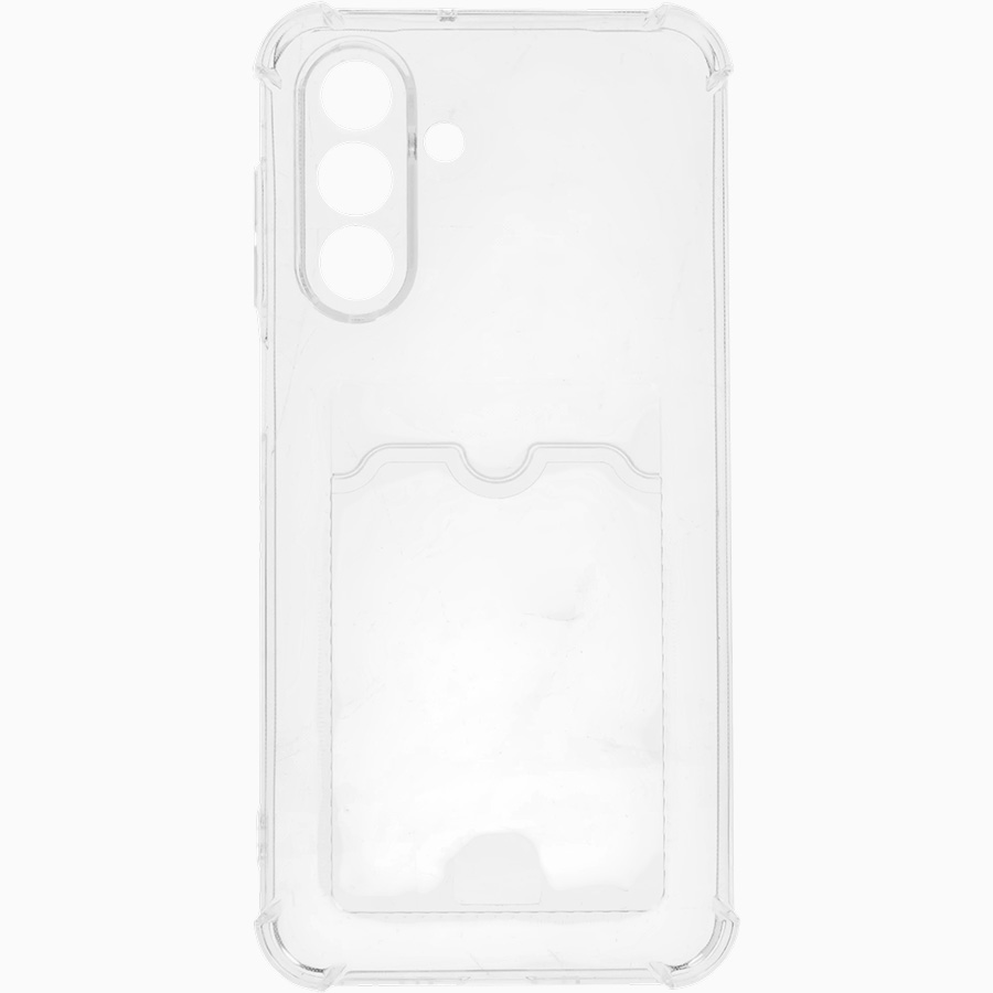 Задняя накладка ZIBELINO Silicone Card Holder для Samsung Galaxy A26 5G (A266) (прозрачный)