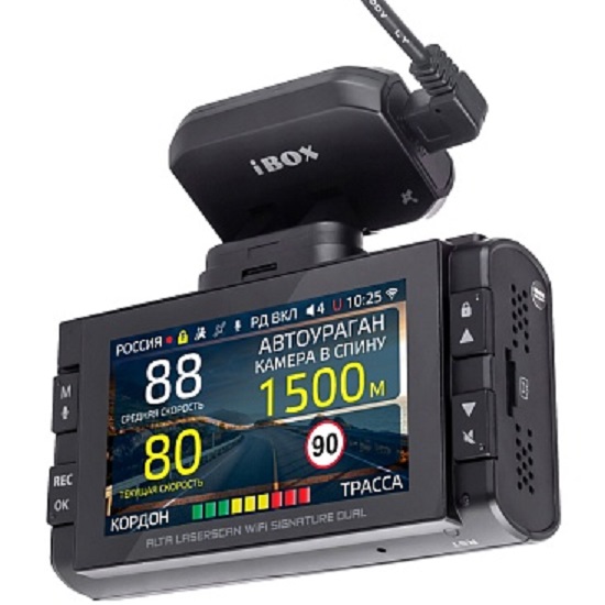 Видеорегистратор+Радар-детектор iBOX Alta LaserScan WiFi Signature Dual