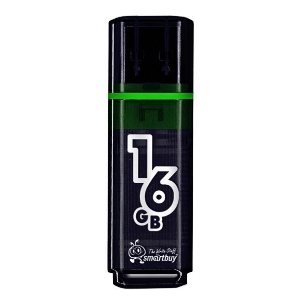 USB 16Gb Smart Buy Glossy series Dark/Grey
