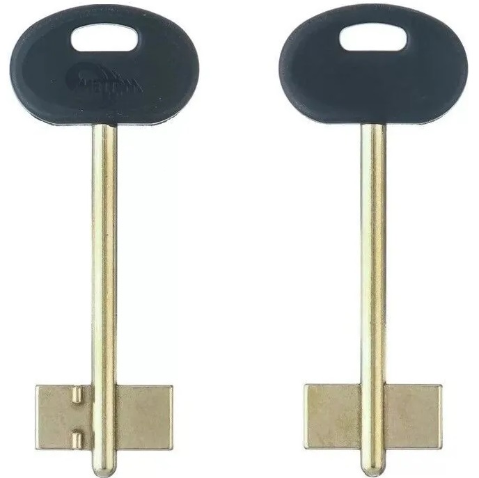 Заготовка ключа Меттэм-2 88*25,8*12,4 мм, лат., с пластиком, б/п