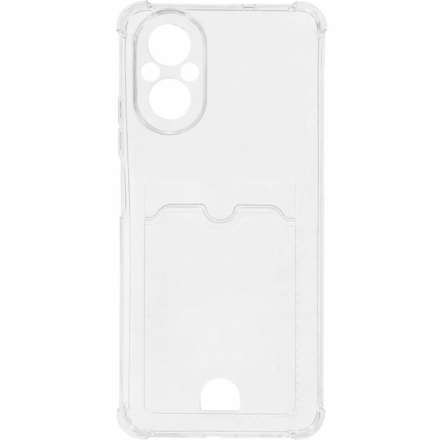 Задняя накладка ZIBELINO Silicone Card Holder для Realme C67 4G (прозрачный) защита камеры