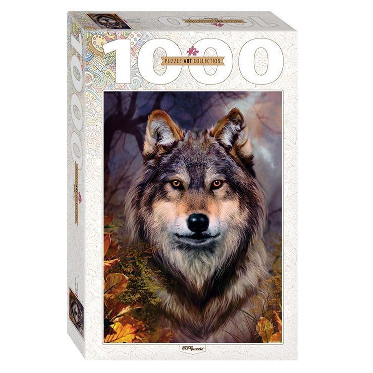 Пазлы 1000 "Бенте Шлик. Волк"