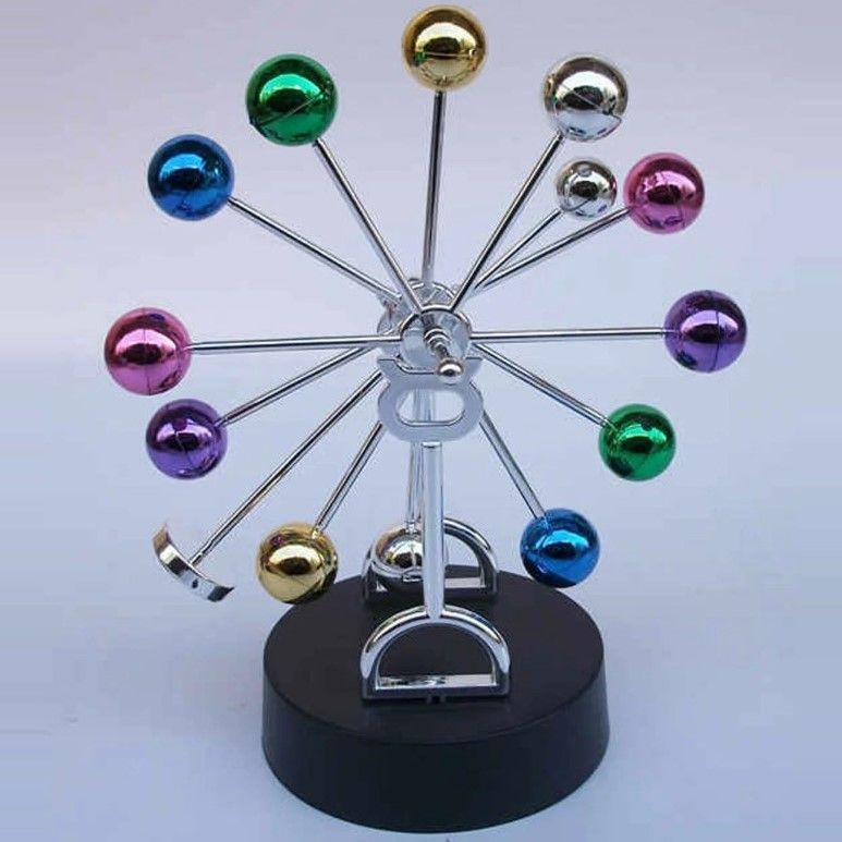 Магнитный маятник цветные шары (22 см)