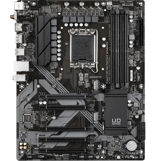 Материнская плата Gigabyte B760 DS3H AX DDR4, LGA 1700, Intel B760, 4xDDR4, 4xSATA, 2xM.2, 1xPCIe 4.0 x16, 4xPCIe 3.0 x1, 1xHDMI, 1xDP, 1x 1Gb LAN, 4x