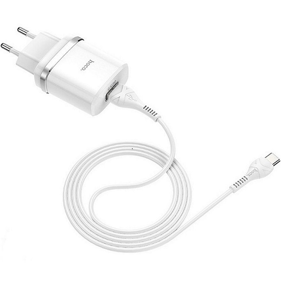 Сетевое ЗУ 1USB 3A HOCO C12Q Type-C QC3.0 белый