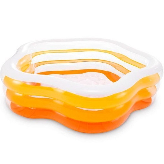 Бассейн надувной 185х180х53см INTEX, с надувным дном, 460л, от 3 лет, 56495