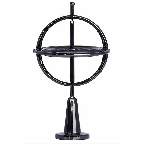 Гироскоп металлический круглый на подставке , BLACK