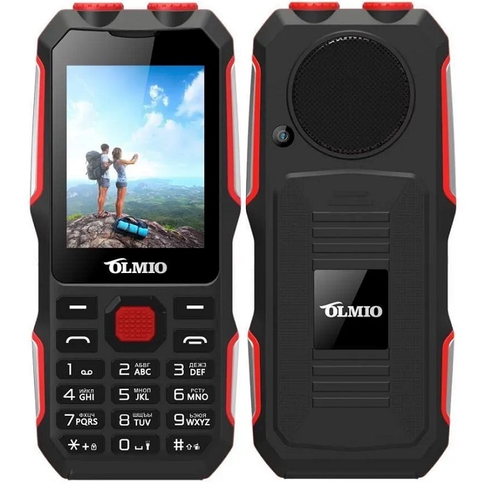 Телефон OLMIO X02 черный-красный